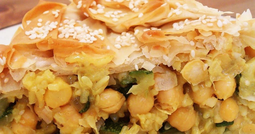 Courgette Chick Pea Filp Pie