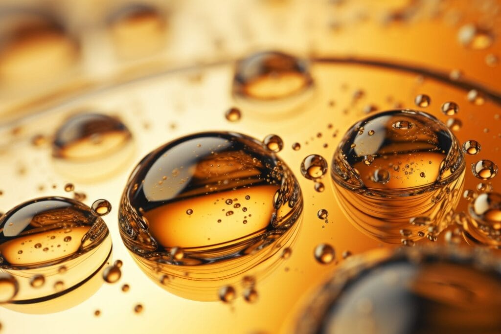 Natural Beauty Gold Oil Bubbles