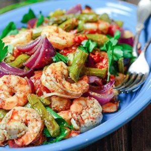 Baked Shrimp And Veggies