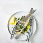 Grilled Sea Bass With Lemon Garlic And Olive Oil