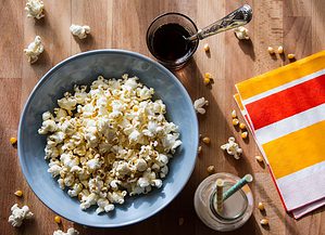 Extra Virgin Olive Oil On Popcorn
