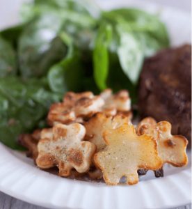 Shamrock Potatoes With Extra Virgin Olive Oil