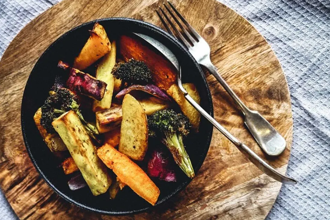 Air Fryer Roasted Vegetables With Olive Oil