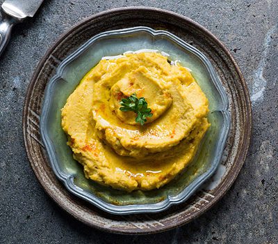 Pumpkin Humus And Extra Virgin Olive Oil