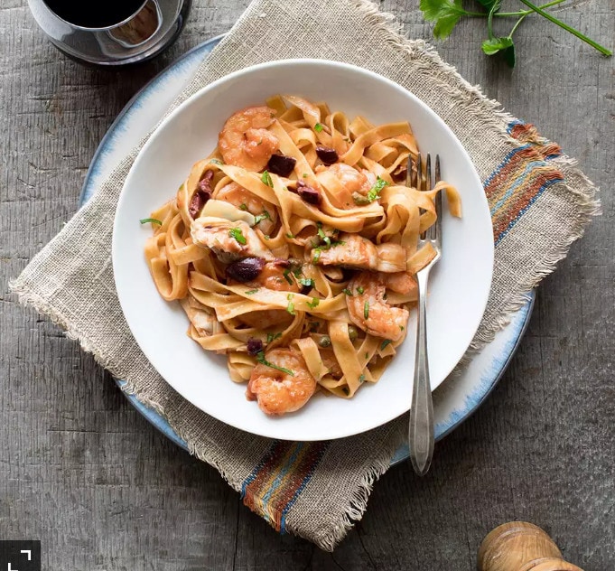 Quick Shrimp Puttanesca