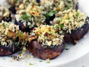 Italian Vegeterian Stuffed Mushrooms