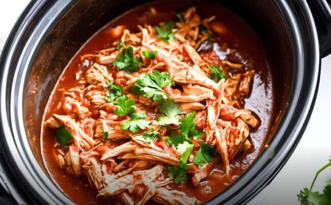 Slow Cooker Chicken Tinga With Olive Oil