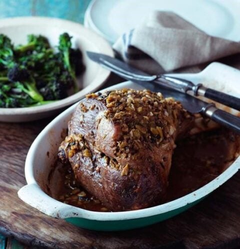 Slow Roast Lamb With Olives And Evoo